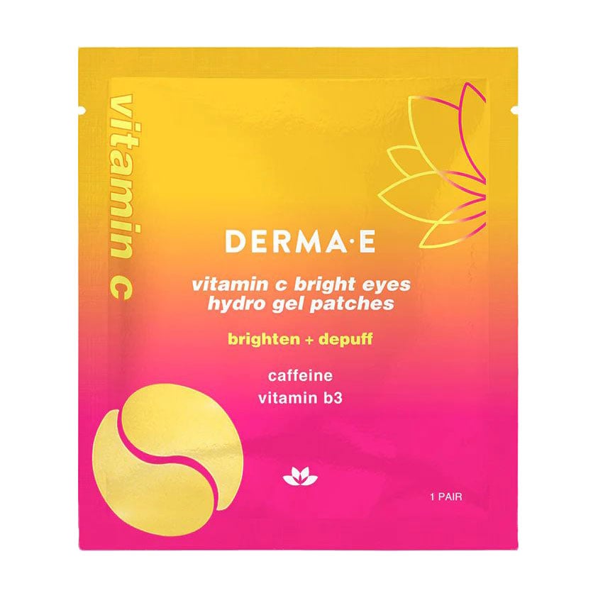 Гідрогелеві патчі для шкіри навколо очей Derma E Vitamin C Bright Eyes Hydro Gel Patches з вітаміном С, 1 пара